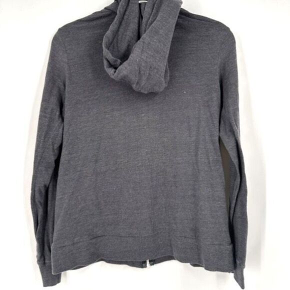 Vintage Y2K Harley Davidson Women Gray Full‎ Zip Hoodie Sweatshirt Medium Flames - Picture 2 of 11